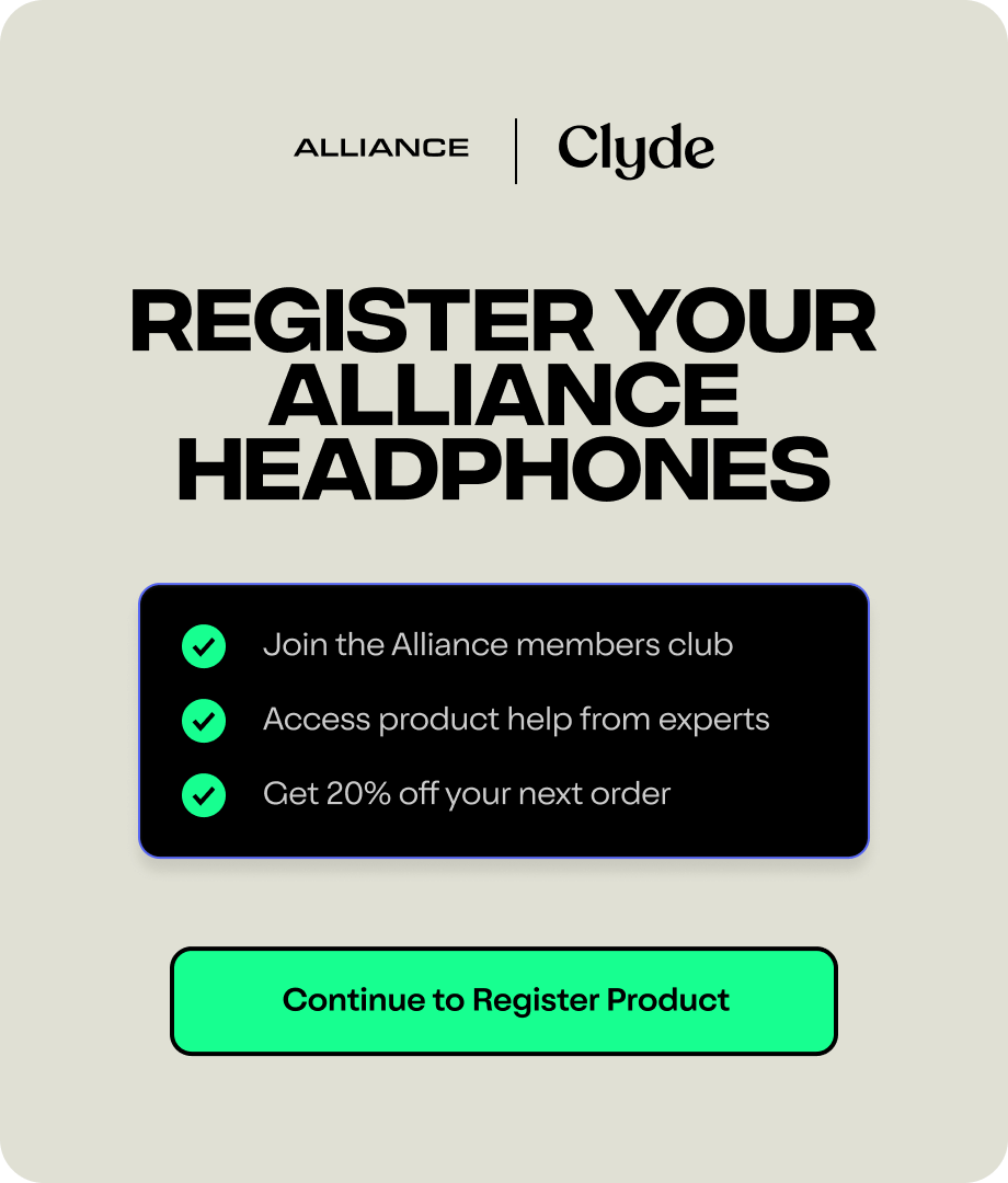 Register your headphone with Clyde
